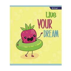 
          Тетрадь 36л., А5, клетка, Alingar "Crazy fruits", скрепка, мелованный картон (стандарт) , блок офсет, 4 дизайна в пленке т/у