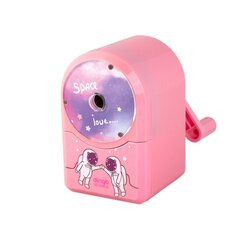 Точилка механическая Alingar, "Космическая романтика", 1 отверстие, пластик. корпус, цвет ассорти, инд. упаковка, 60*90*100 мм