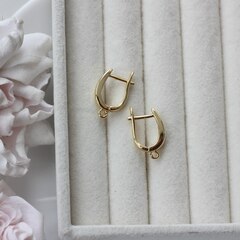 Швензы 14*4 мм с английским замком, позолота, Ш115