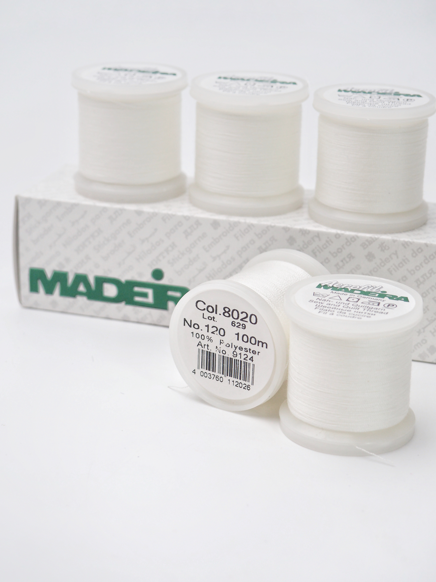 Нитки швейные Madeira aerofil №120 Col. 8020 экрю (100 м, 400 м)