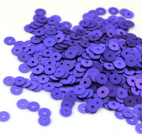 556W Пайетки плоские 4 мм, цвет фиалка