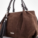 Сумка Саломея 607 эко-замша шоколад