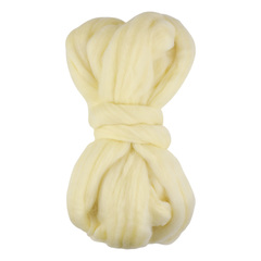 Шерсть для валяния "ТРО", полутонкая шерсть, 100г, суровый