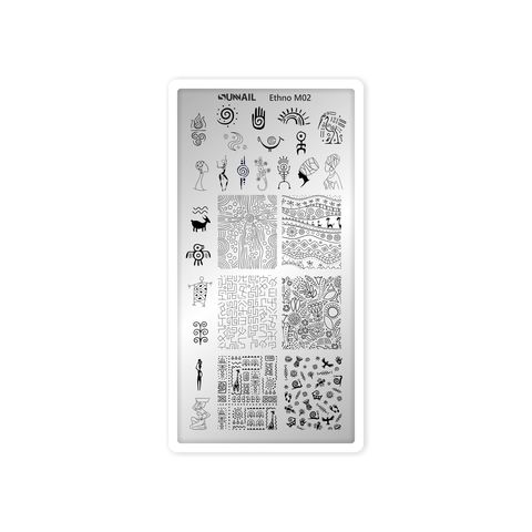 Sunnail Пластина для стемпинга Ethno M02