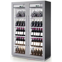 ШКАФ ВИННЫЙ ENOFRIGO MIAMI B/R VT RF 12 + 12 DR СЕРЫЙ АЛЮМ. ВЕНТ. A1MIAMIBRDRVTP/873