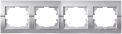 DERIY 702 2800 149 Рамка 4-ая гориз., серебристый металлик