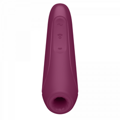 Вакуумный клиторальный стимулятор Satisfyer Curvy 1+ (темно-красный)