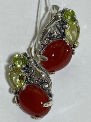 Море (серьги из серебра)