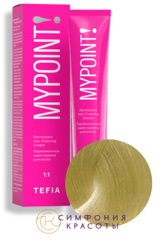 Перманентная крем-краска для волос Mypoint 100 Специальный блондин натуральный Tefia, 60 мл
