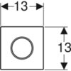 Geberit 116.015.SN.1 Клавиша смыва для писсуара