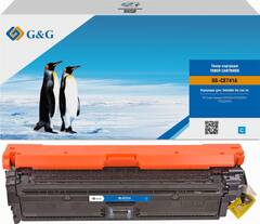 Картридж G&G, аналог HP CE741A/307A синий 7.3k с чипом