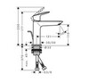 Hansgrohe Logis 71254670 Смеситель для раковины (чёрный матовый)