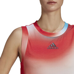 Топ теннисный Adidas Mel Match Tank W - white/vivid red/skyrus