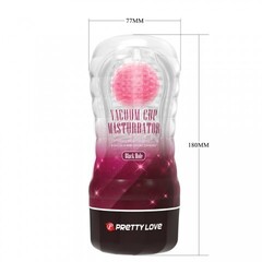 Мужской мастурбатор Black hole с внутренним стимулятором, розовый