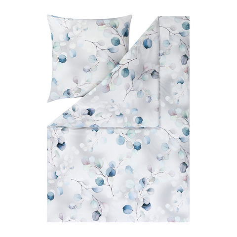 Постельное белье 1.5 спальное Estella Lunaria silber серое