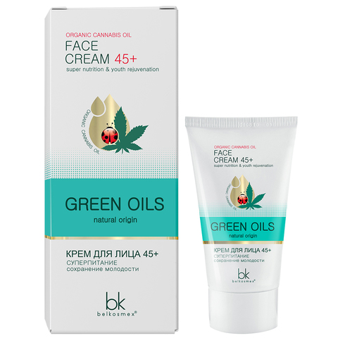 BelKosmex Green Oils Крем для лица 45+ суперпитание сохранение молодости 40г