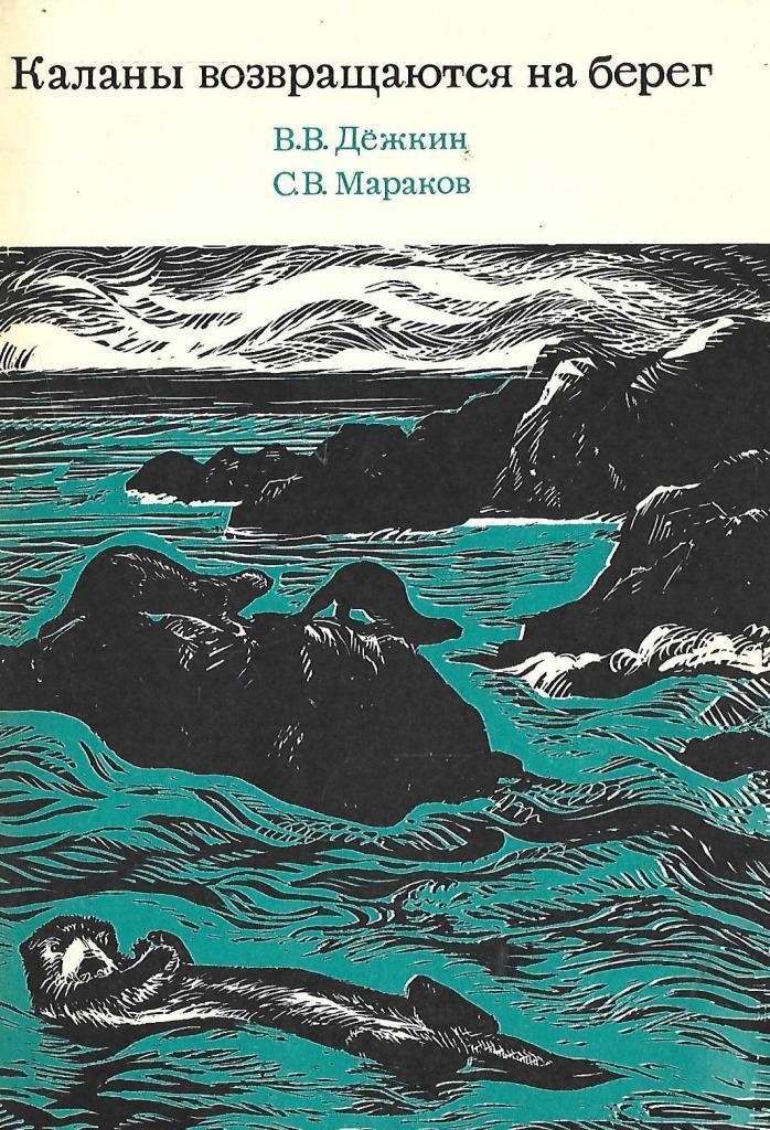 Автор книги на берегу. Дёжкин Вадим Васильевич. Книга обложка на берегу. Книги о калане. Сергей Владимирович Мараков.