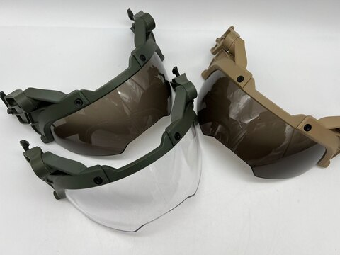 Откидные тактические нашлемные очки с креплением для шлема