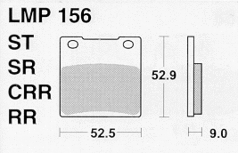 Колодки дискового тормоза AP Racing LMP156 SR  (FDB338 / FA063)