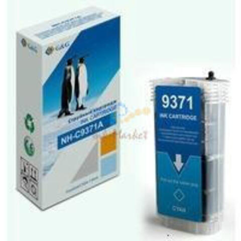 Картридж струйный G&G NH-C9371A голубой (130мл) для HP Designjet T610/T770/T790eprinter/T1300eprinter/T1100