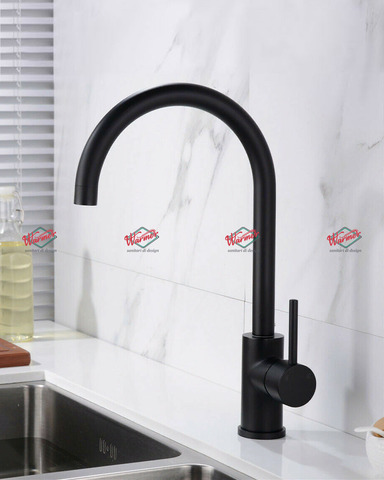 Смеситель для кухни Warmer Black Line 250140