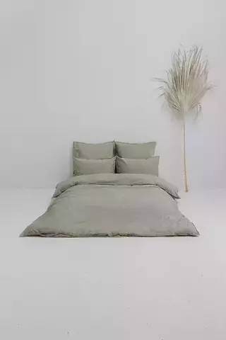 Постельное белье семейное Luxberry Soft Silk Sateen зеленое