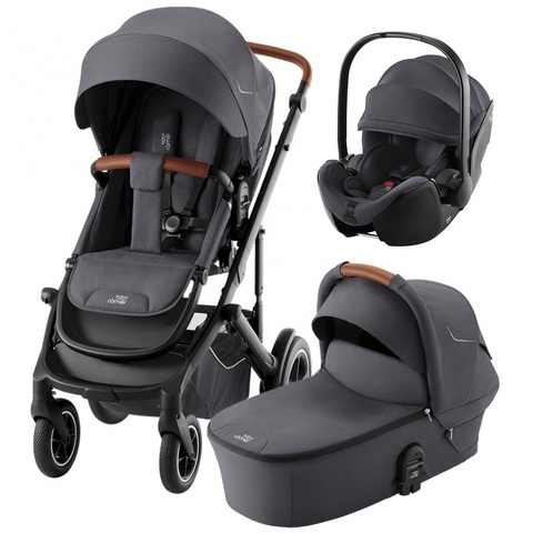 Детская коляска 3в1 Britax Roemer Smile 5Z + автокресло BS 5Z2, Midnight grey