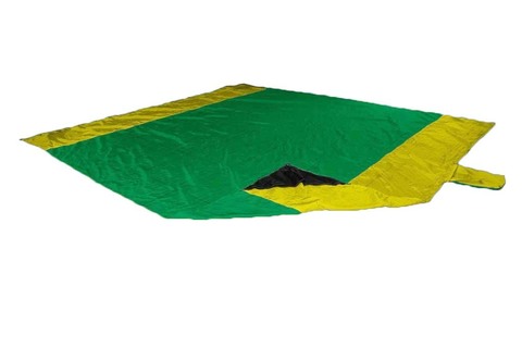 Картинка пляжное покрывало Ticket to the Moon Beach Blanket Green/Yellow - 1