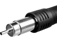 ЗУБР ПСТ-650, 650 Вт, 100 - 500°C,120 л/мин, 3 насадки, керамический нагреватель, цифровая термовоздушная паяльная станция, Профессионал (55350)