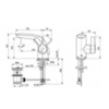 Смеситель для раковины однорычажный с донным клапаном Ideal Standard Melange A6117AA