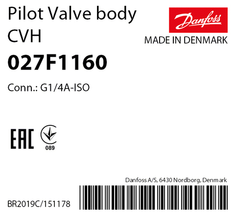 Корпус для управляющего клапана Danfoss CVH 027F1160