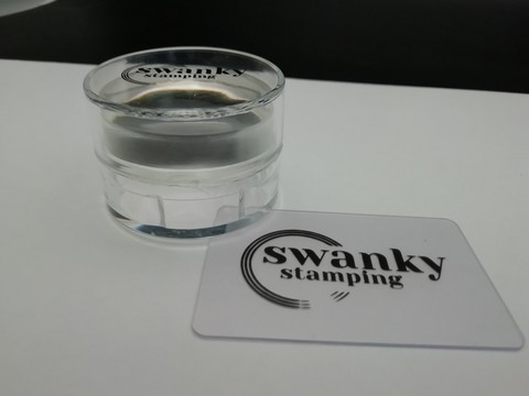 Штамп Swanky Stamping, силиконовый, прозрачный, круглый 4 см.