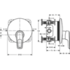 Смеситель встраиваемый на 1 потребителя Ideal Standard Ceramix Blue A5666AA