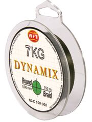 Леска плетёная WFT KG ROUND DYNAMIX Green 150 м, 0.08 мм