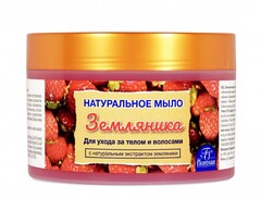 Floresan МЫЛО НАТУРАЛЬНОЕ ЗЕМЛЯНИКА Для ухода за телом и волосами 450г