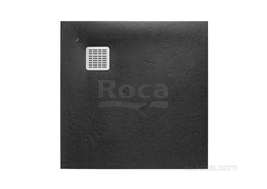 TERRAN Душевой поддон 900X900 с сифоном и решеткой черный  Roca AP0338438401400 фото