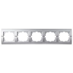 DERIY 702 2800 150 Рамка 5-ая гориз., серебристый металлик