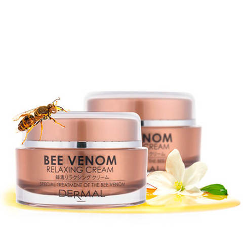 [Dermal] Крем д/лица коллагеновый с ПЧЕЛИНЫМ ЯДОМ Bee Venom Relaxing Cream, 50 мл