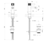 Gessi INCISO Смеситель для биде на 1 отверстие с донным клапаном Цвет: finox 58007#149