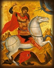 Икона Чудо Георгия о змие (Великомученик Георгий Победоносец)