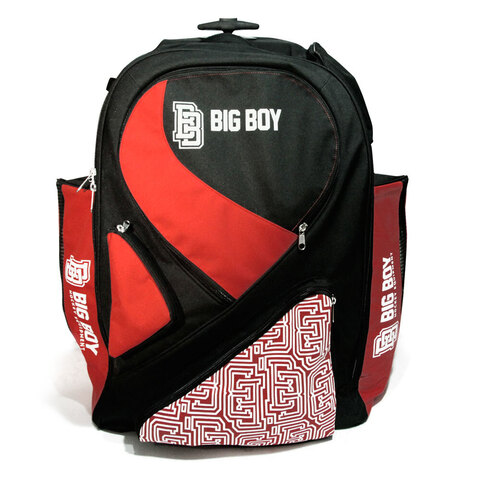 Сумка-рюкзак на колесах BIG BOY  ELITE LINE SR черн/красн