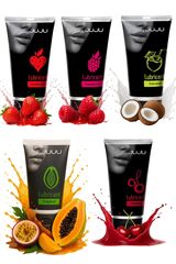 JuJu – набор из 5 съедобных лубрикантов на водной основе, разные вкусы