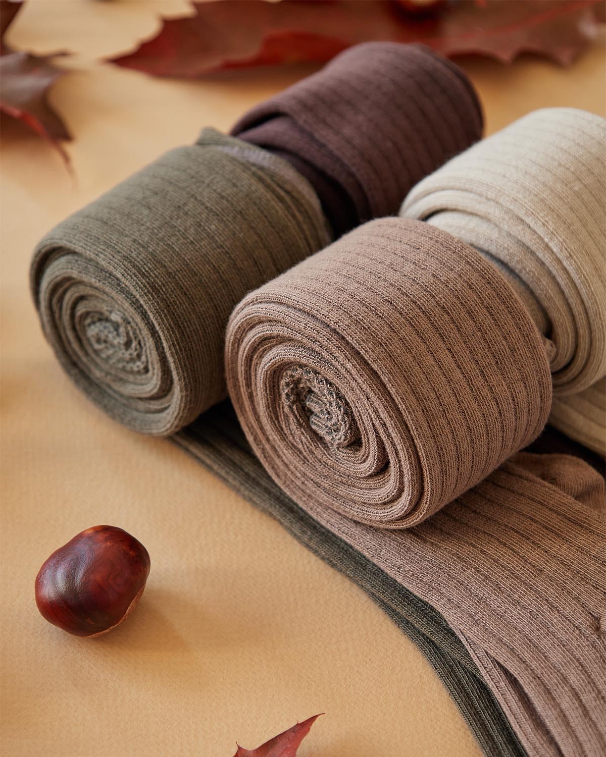 Колготки однотонные в рубчик