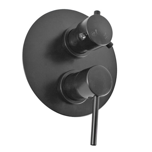 смеситель встройка на 2 дорожки RAV-Slezak черный