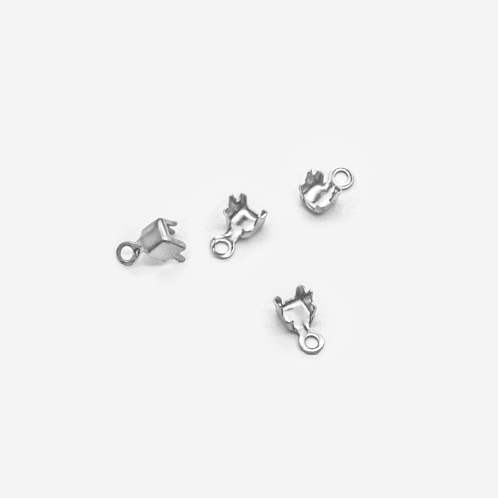 Концевик для стразовых цепей 2-2,5мм, родирование