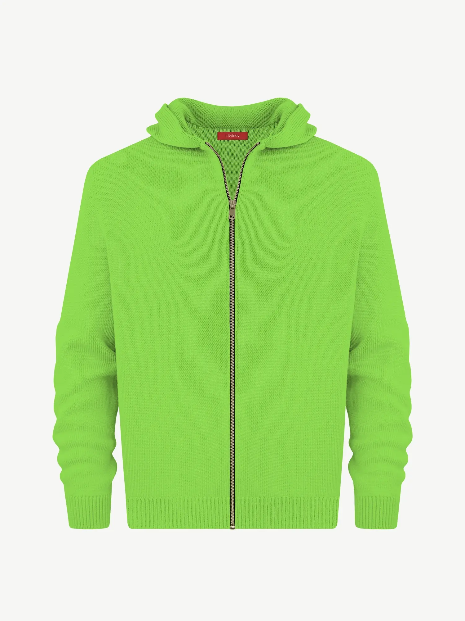 Толстовка на замке из шелка