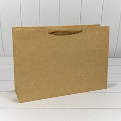 Пакет подарочный L горизонтальный, Крафт Однотонный, 45*32*14 см (Д*В*Ш)