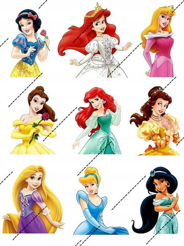 Картинка на сахарной бумаге Белоснежка, Русалочка