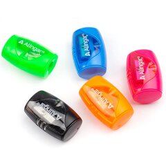 
          Точилка пластиковая Alingar, 1 отверстие, контейнер, ассорти, упаковка пластиковая банка(50шт)