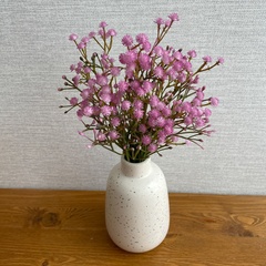 Гипсофила искусственная Сиреневая, высококачественный пластик, на ветке 54 см, набор 2 ветки